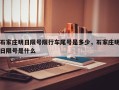 石家庄明日限号限行车尾号是多少，石家庄明日限号是什么